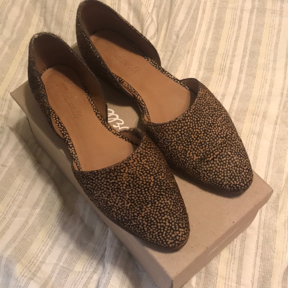 Madewell Marissa D’Orsay Flat in Calf Hair